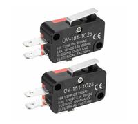 SMGLRUEAT 10pcs V-151-1C25 SPDT 1 NO 1 NC Short Straight Hinge Lever Arm Limit Switch E-Switch