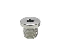 SMGLRUEAT 1PC M20x1.5 Metric Male Thread 304 Stainless Steel Hex Socket Head End Cap Pipe