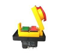 SMGLRUEAT DZ-6-2 15A 250V IP55Waterproof Electromagnetic Drill Push Button Pushbutton Switch Magnetic Machine Switches 5 Pins