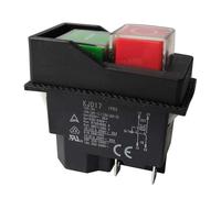 SMGLRUEAT Electromagnetic Switches Pushbutton Switches for Garden Tools KJD17 220V 4 Pin -Terminals