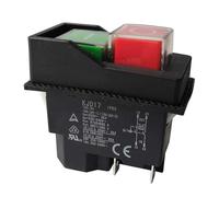 SMGLRUEAT Electromagnetic Switches Pushbutton Switches for Garden Tools KJD17 220V 4 Pin -Terminals