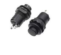 SMGLRUEAT Emergency Stop Switch DS-228 3A /125VAC 1.5A/250VAC On/Off Latching Momentary Push Button Switches DS-428 Self Locking Push Button Switch(Self Locking Black,20PCS)