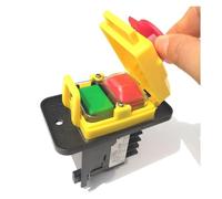 SMGLRUEAT Emergency Stop Switch JD3 230/400V 16/12A Electromagnetic Switch On Off Emergency Stop Pushbutton Switches for Industrial Machine Tool Equipment
