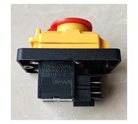 SMGLRUEAT Emergency Stop Switch KJD22 4Pins Electromagnetic Switch ON-Off Emergency Stop Button Switches 250VAC 12(10) A 3(1.5) A IP54 5E4 ZL02257672X