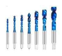 SMGLRUEAT HSS Spiral Taps Short Blade Spiral Tap Processing Blind Holes M3 M4 M5 M6 M8 M10 M12 Metric Tap Hand Tools 1Pcs(M3x0.5)