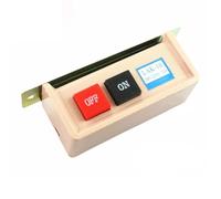 SMGLRUEAT LAK-10 ON/OFF Start Stop Flush Mounted Push Button Switch AC 380/220V 10A Sewing machine switch