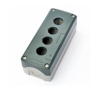 SMGLRUEAT SBX04 Gray 22mm Dia 4-Hole Push Button Switch Control Box Case
