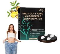 SMGT-GLP-1 Nano Microneedle Patch, 4PCS/Box Microneedle Patches, Natural Anti-Aging Patch, Skin Tightening & Wrinkle Reduction, Safe Painless Treatment, for Women and Men (1Box)