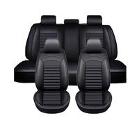 SMHIENNGJF Car Seat Covers For Dacia Bigster 2025 - SUV, Universal 5 Seat Leather Front Rear Seat Protectors Waterproof Seat Cushions Accessories(Black)