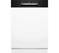 Bosch Series 2 SMI2HTB02G Semi Integrated Full Size Dishwasher - Black Control Panel with Fixed Door Fixing Kit - D Rated, Black