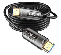 SMICEM 8K HDMI Fibre Optic Cable 10M Optical HDMI 2.1 Cable 48Gbps Ultra High Speed 8K @ 60Hz 4K @ 120Hz Dynamic HDR eARC Dolby HDCP 2.2&2.3 for HDTV/Projector/Home Cinema/TV Box
