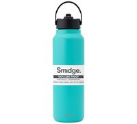 Smidge Large Insulated Water Bottle 1.2L Aqua - BPA-Free Stainless Steel Reusable Flask with Sipping lid, Leakproof, Vacuum Sealed for Hot & Cold Drinks