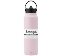 Smidge Large Insulated Water Bottle 1.2L Summer Blush -BPA-Free Stainless Steel Reusable Flask with Sipping lid, Leakproof, Vacuum Sealed for Hot & Cold Drinks