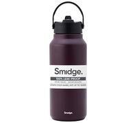 Smidge Reusable Water Bottle 900ml Autumn Berry - Insulated Stainless Steel Flask with Sipping Lid for Hot & Cold Drinks, Leakproof & BPA-Free, No Metallic Taste
