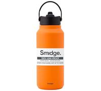 Smidge Reusable Water Bottle 900ml Citrus - Insulated Stainless Steel Flask with Sipping Lid for Hot & Cold Drinks, Leakproof & BPA-Free, No Metallic Taste