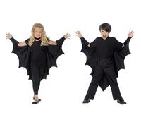 Kids Unisex Vampire Bat Costume, Wings, Black, One Size Smiffys Black One Size