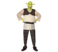 Smiffy's Men's Shrek Costume, Padded Top, Trousers & Mask, Shrek, Size: L, -