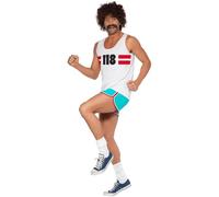 Official Mens 118 Runner Stag Do Fancy Dress Costume Adult Top Shorts Outfit