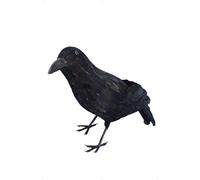Smiffys Crow, Black Feathered, 33cm, Halloween Fancy Dress Accessory, Halloween Dress Up Halloween decorations Halloween