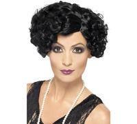 Smiffys 20s Flirty Flapper Wig in Black Smiffys Black