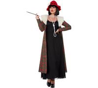 Smiffys 20s Gangster Moll Kit Overcoat & Hat (dress not included), 1920's Razzle Fancy Dress, 1920s Dress Up Costumes