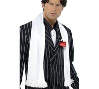 Smiffy's 1920's Scarf With Tassels - White - 1920s Fancy Dress Gangster Smiffys - scarf white 1920s fancy dress tassels gangster smiffys costume
