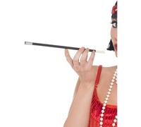 Smiffys 20s Style Cigarette Holder, Black , 1920's Razzle Fancy Dress, 1920s Dress Up Accessories