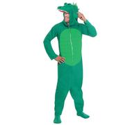 Smiffys, 23631 Unisex Crocodile Costume All-in-One with Hood Size L