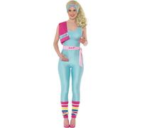 Smiffy's 42977M Officially Licensed Barbie Costume Dress, Blue, M-UK Size 12-14