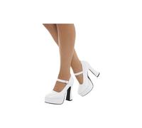 Smiffy's 43075m 70's Ladies Platform Shoe (uk 5/us 8) - ladies 70s platform shoes adults 60s gogo boots hippie fancy dress accessory
