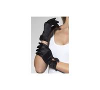 Smiffy's 43172 Short Gloves (one Size) - Black Bow Fancy Dress Womens Ladies - gloves short black bow fancy dress womens ladies accessory smiffys