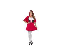 Smiffys Riding Hood Costume, L UK Size 16 18, Red