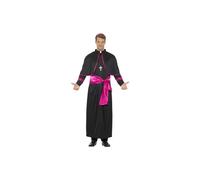 Mens Cardinal Fancy Dress Costume Roman Catholic Church Dress Up Halloween