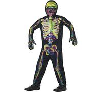 Smiffys 45124T Glow in The Dark Skeleton Costume Tween