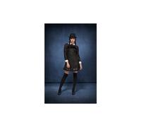Smiffy's 45132l Fever Deluxe Gothic School Girl Costume (large) - fever deluxe black gothic wednesday uk 818 womens ladies fancy dress costume