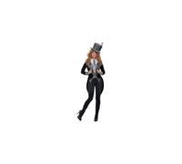 Smiffys 46825XS Deluxe Miss Hatter Costume, Black, XS - UK Size 04-06