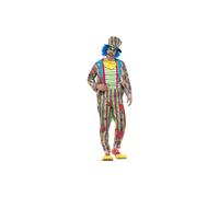 Smiffy's 46872m Deluxe Patchwork Clown Costume Male (medium) - adult mens deluxe patchwork clown halloween jester fancy dress costume new