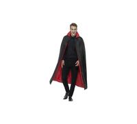 Smiffys Reversible Vampire Cape, Black & Red 127cm / 50inch, Halloween Adult Fancy Dress, Vampire Dress Up Costumes
