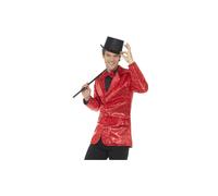 Generique - Luxury Red Sequin Disco Jacket for Men- M
