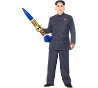Smiffys 47203M Dictator Costume, Grey, M - UK size 38-40