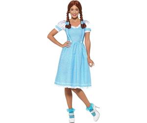 Smiffy's 47301L Kansas Country Girl Costume, Blue & White, L - UK size 16-18