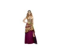 Smiffy's 48014s Deluxe Voodoo Priestess Costume (small) - deluxe voodoo priestess fancy dress gypsy womens halloween costume ladies adults magic