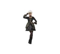 Smiffy's 48030s Black And Gold Deluxe Masquerade Costume - adults fancy dress venetian halloween costume deluxe masquerade ladies womens gothic