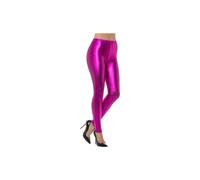 80s Metallic Disco Leggings, Pink