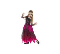 Smiffy's 48136s Deluxe Gothic Prom Queen Costume (small) - girls deluxe halloween pink black prom queen dress costume tiara smiffys 48136