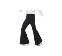 Smiffy's 48191m Flared Men's Trouser (medium) - flared trousers mens fancy dress disco costume 70s flares 60s black hippy adult