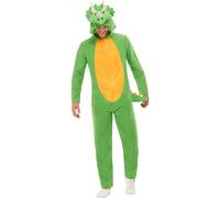 Smiffys 50711L Dinosaur Costume Unisex Adult Green L - Size 42""-44