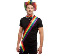 Smiffys 50997 Rainbow Sash, Unisex Adult, Multi-Colour, One Size