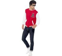 50's College Jock Letterman Mens Cool Fancy Dress Baseball Retro Vintage Jacket