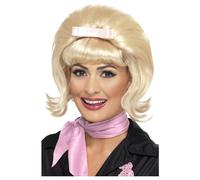 Smiffys 50s Flicked Beehive Wig in Yellow Smiffys Yellow